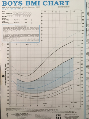 Boy's BMI chart